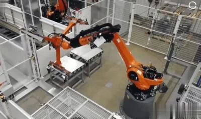 Línea de producción automática de baterías robóticas