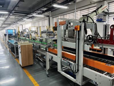 Linha de embalagem robótica