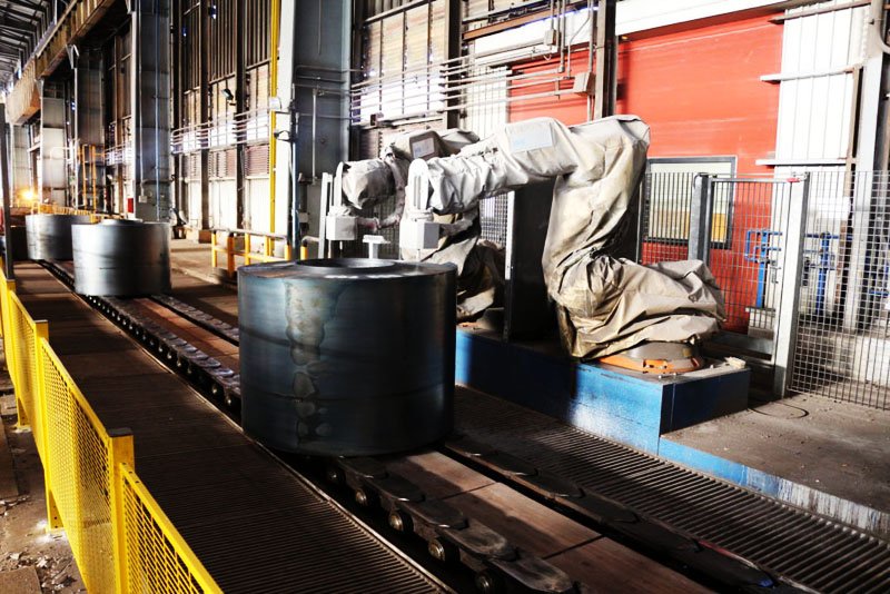 Robots industriales de proceso de fabricación de acero Steel Manufacturing Process Industrial Robots