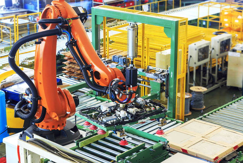 Robots de fábrica colaborativos automatizados Automated Collaborative Factory Robots
