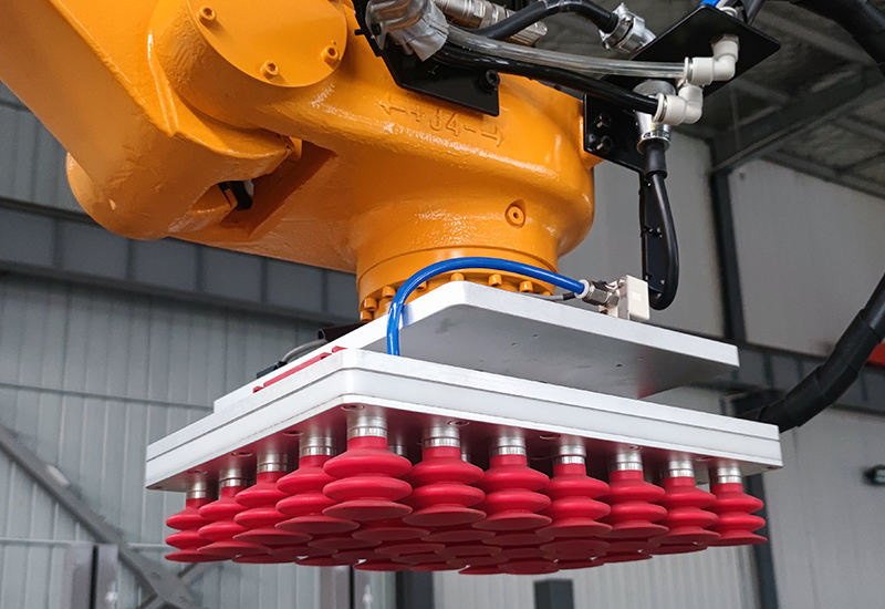 Robô Paletizador Automatizado de Alta Velocidade High-Speed Automated Palletizing Robot