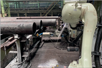 Robot de pulverización automática de código